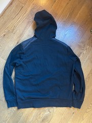 Polo Ralph Lauren Hoodie Mens Sz L Black Performance Puffer Front Full Zip Knit