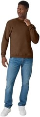 Men’s Pull On Sweatshirt Long Sleeve Crew Neck Size XX-Large Army Brown Daily