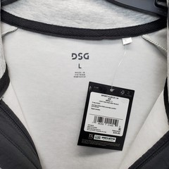 DSG Sweatshirt Mens Large Light Heather Gray Sport Fleece 4-Way Stretch 1/4 Zip