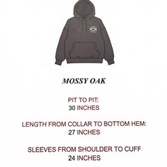 Mossy Oak Olive Green 3XL Hoodie with Camouflage Logo