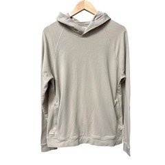 Mantra Essential Hoodie Men M Tan Pima Cotton Tencel Raglan Sleeve Pullover Soft
