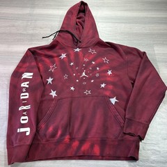 Jordan Legacy AJ6 Hoodie Mens Large Graphic Tie Dye Fleece Pullover DD5225-010