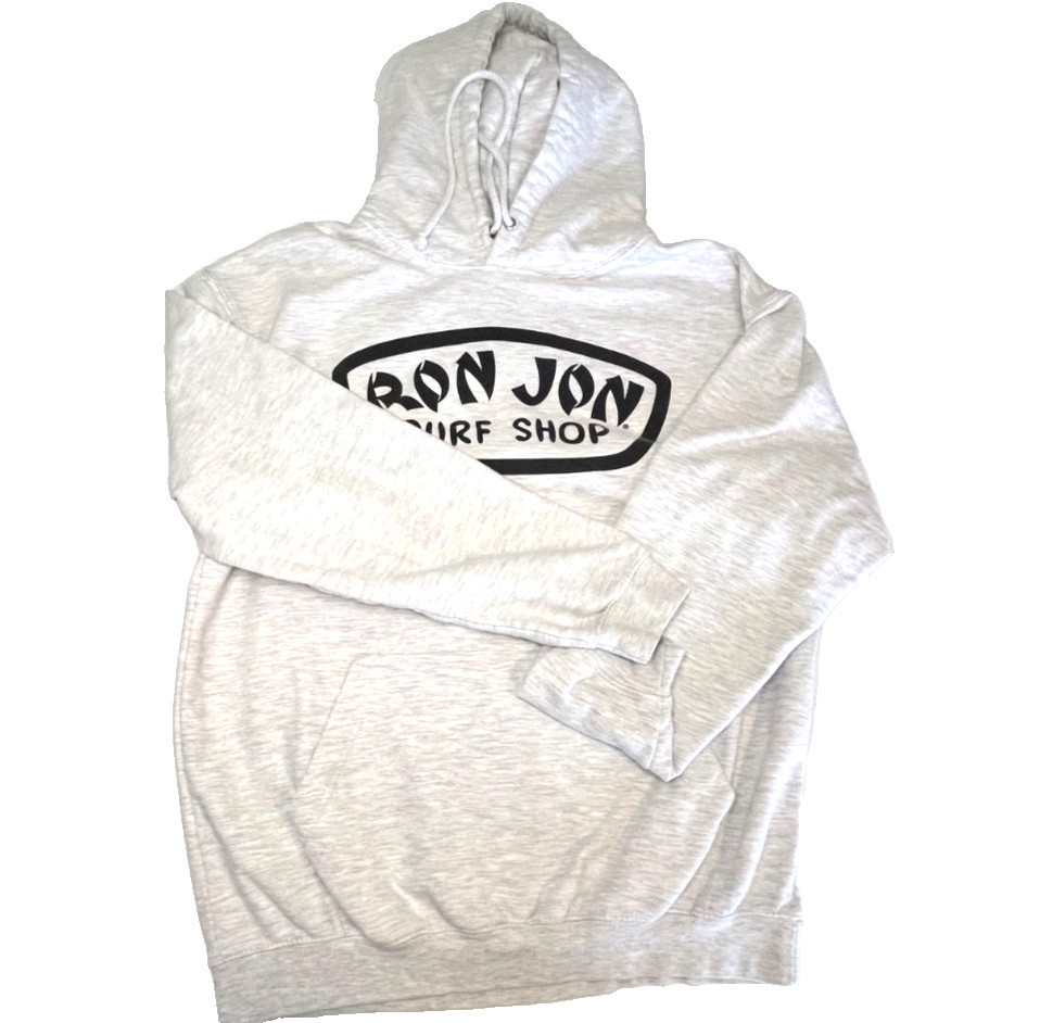 Ron Jon Surf Shop Hoodie Pullover White Cotton All Season surf swim ski