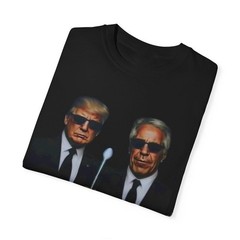 What List Funny Trump Epstein T-Shirt Men in Black Parody Funny Unisex T shirt