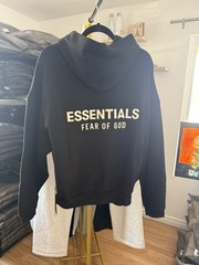 NWT Essentials Black & White Hoodie FW24 Fear Of Gods XS to XL