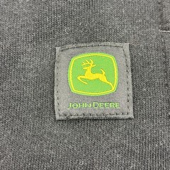 John Deere Hoodie Men Small Black Kangaroo Pocket Hooded Sweatshirt Pullover NWT