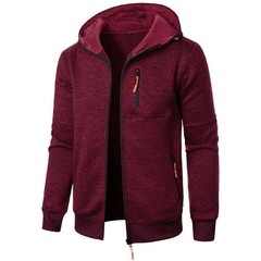 Men Hooded Sports Cardigan Jacket Casual Sweatshirt Baseball Hoodies Winter Fall