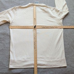 Jungmaven Sweatshirt Mens Large White Hemp Organic Cotton USA Crewneck Pullover