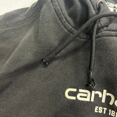 Carhartt Force Mens Relaxed Fit Lightweight Logo Graphic Hoodie 105569-BLK Small