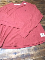 The Black Dog Men’s Thermal Long Sleeve Crew Neck Shirt Sz XL Burnt Orange