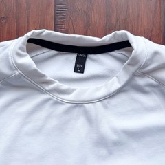 UNRL Crossover Crewneck White Men’s L Stretch Performance Sports Gym