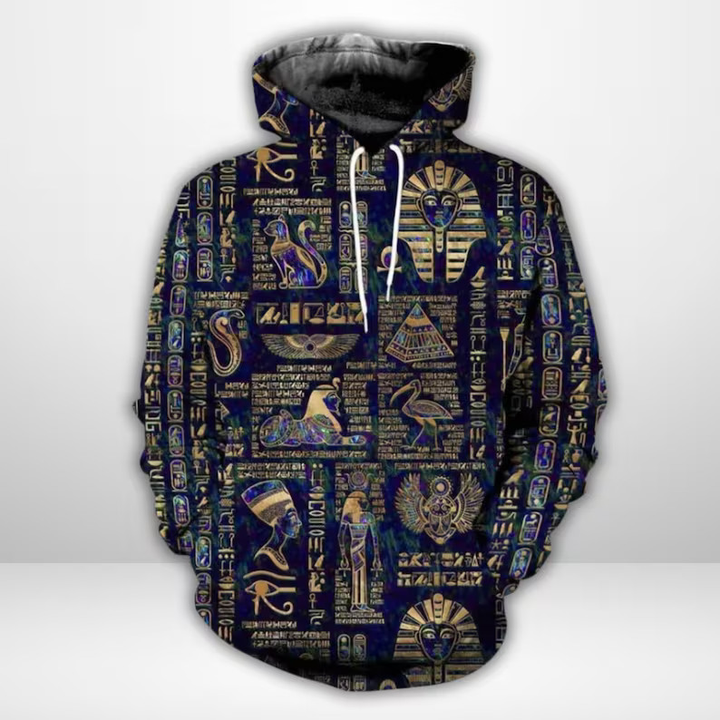 Egyptian Pharaoh Ancient Egypt History Graphic Print 3D Hoodie