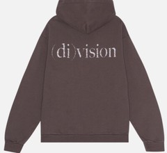 Unisex (di)vision Hoodie Dark Brown European Designer Fashion Sweatshirt Size M