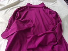 NWT Redvanly loose fit 1/4 zip pullover, mens L, bordeaux, polyester blend, $150