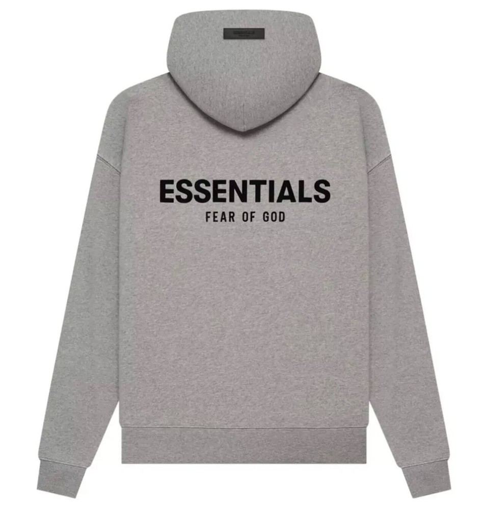 NWT Fear of God Essentials Dark Oatmeal Hoodie Size M Medium Authentic✅