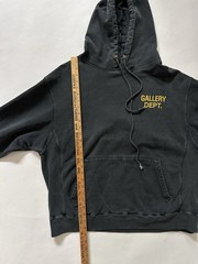 Gallery Dept Washed Black Charcoal Gray Hoodie Hype Streetwear Designer Men’s XL