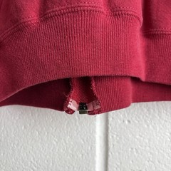 Vintage Russell Athletic full-zip fleece hoodie brick red colorway size XL