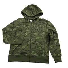 Mode of One Men’s Camo Hoodie in Bleeker Camo Size Medium Full Zip Fleece