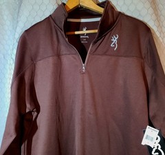 NWT Jacket Browning Mens Pullover Coat Rust 1/4 Zip Cedar Microfiber Chest 36″