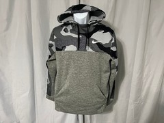 Nike Dri-Fit Men’s Gray Black White Camo Hooded Sweatshirt Hoodie Medium M