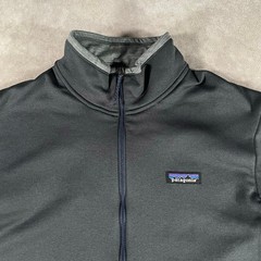 Patagonia MEN’S R1 Regulator Daily Zip-Neck Pullover Sz Medium Grey Sweater