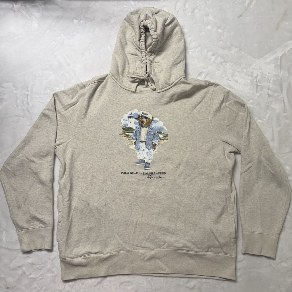 Polo Ralph Lauren Polo Bear Hoodie Size XL Mens Coastal Spring Summer Fall