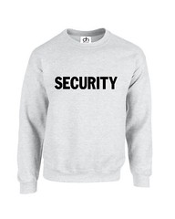 SECURITY HOODIE JUMPER WORKWEAR XXS-3XL FANCY DRESS DOORMAN POLICE (SECURITY)