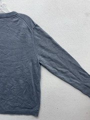 Buck Mason Sweatshirt Mens XL Blue Waffle Knit Crewneck Sweater 100% Cotton