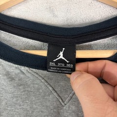 Nike Air Jordan RARE! Retro 8 Chrome Chenille Jumpman Patch Sweatshirt Mens 3XL