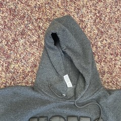 USMC United States Marine Corps Heather Grey Puff Letter Hoodie Sweatshirt XL
