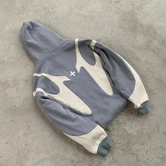 American Retro Letter Printed Devil Pattern Hoodie Y2k Harajuku Casual