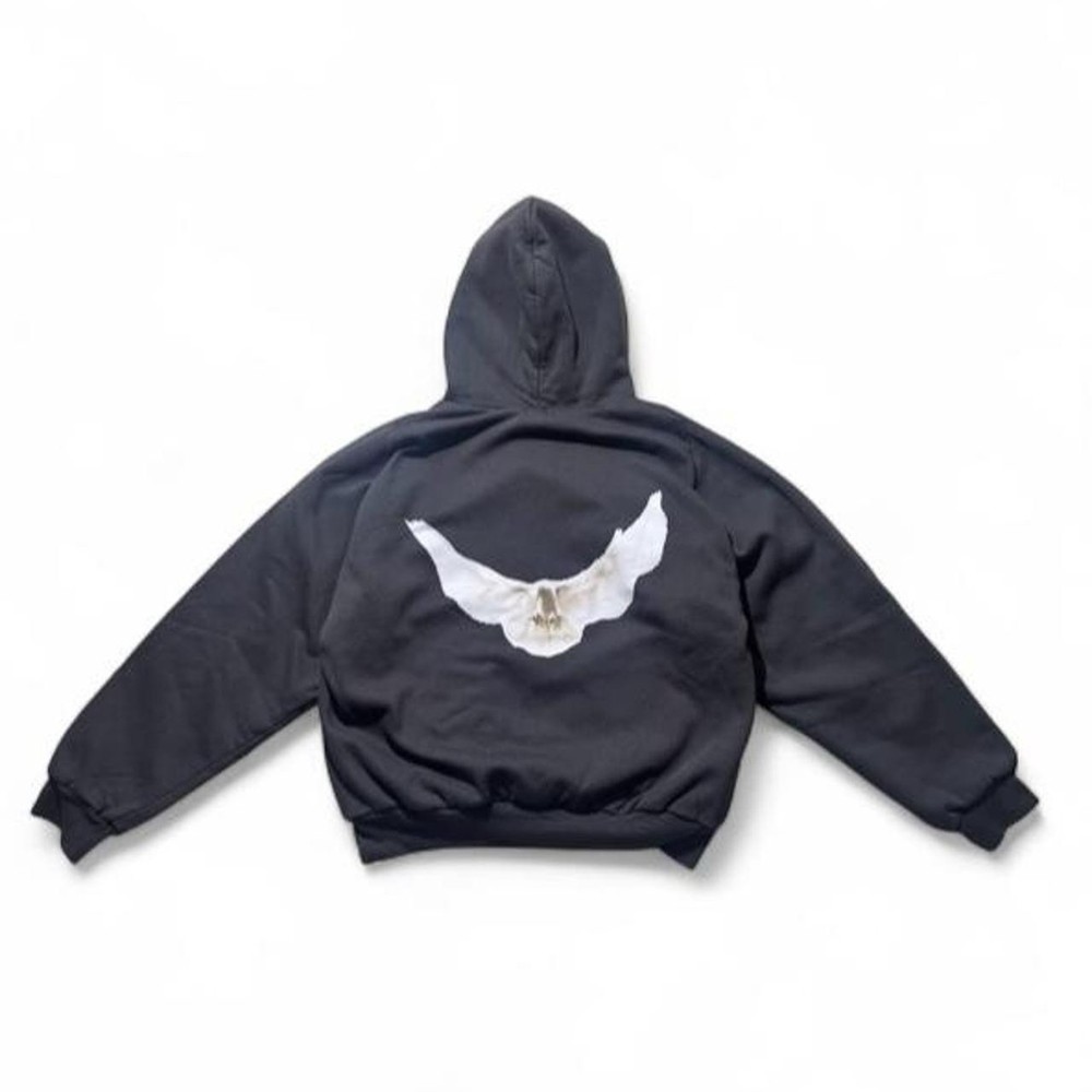 Yeezy Gap Balenciaga Shrunken Dove Hoodie Black Large (Check Description)