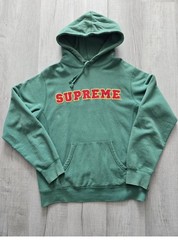 Supreme Green Cord Collegiate Hoodie SS18 size medium