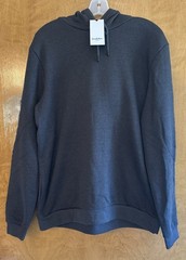 Goodfellow & Co. Men’s Textured Fleece Hooded Sweatshirt – MEDIUM Charcoal New