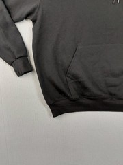 Champion Men Sweatshirt XL Black Logo Hooded Kangaroo Pocket Pullover Workout