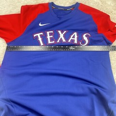 Nike Texas Rangers Baseball Team Issued Therma Pullover NKM8 Mens Size Large