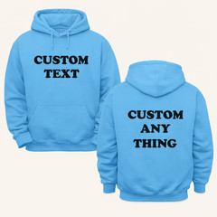 Custom Photo and Text Hoodie, Personalised Unisex , Your design or text Printed