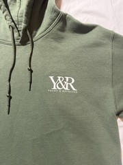 Young & Reckless Unisex Hoodie Modern Olive Green Small