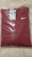 New Mens Nike Fleece Pullover Hoodie Sportswear MEDIUM $60- Deep Red