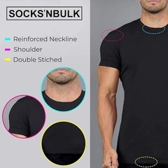 BILLIONHATS 3 Pack Mens Cotton Short Sleeve Lightweight T-Shirts (XXX-Large)