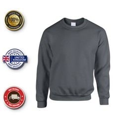 Mens Sweatshirt Heavy Blend Crew Neck Plain Jumper Pullover Casual High Quality