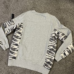 Vtg Triple Five Soul Camo Side Panel Pullover Sweatshirt Mens L Logo Y2K Pockets