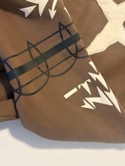 Hashira Studios Hoodie Brown With Graphics Large Size