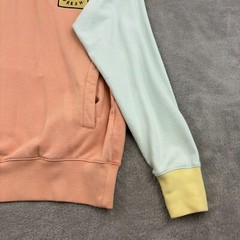 Teddy Fresh Hoodie Sweatshirt Mens M Multicolor Colorful Colorblock Logo 90s