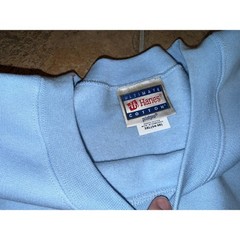 Vintage Hanes Ultimate Cotton Printpro Sweatshirt Light Blue Unisex 3XL Pullover