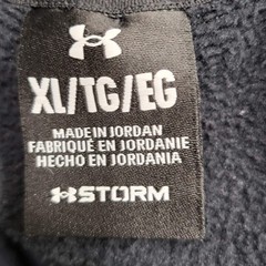 Under Armour Men Hoodie XL Dark Gray Storm Activewear Gorpcore Logo Long