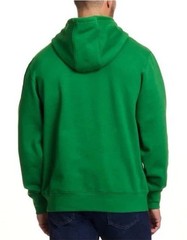 John Deere Men’s Quarter Zip Hoodie Heavyweight Cotton Pullover Small NWT Green