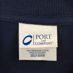 Port And Company Sweatshirt Mens M Blue Cotton Long Sleeve Round Neck Pullover