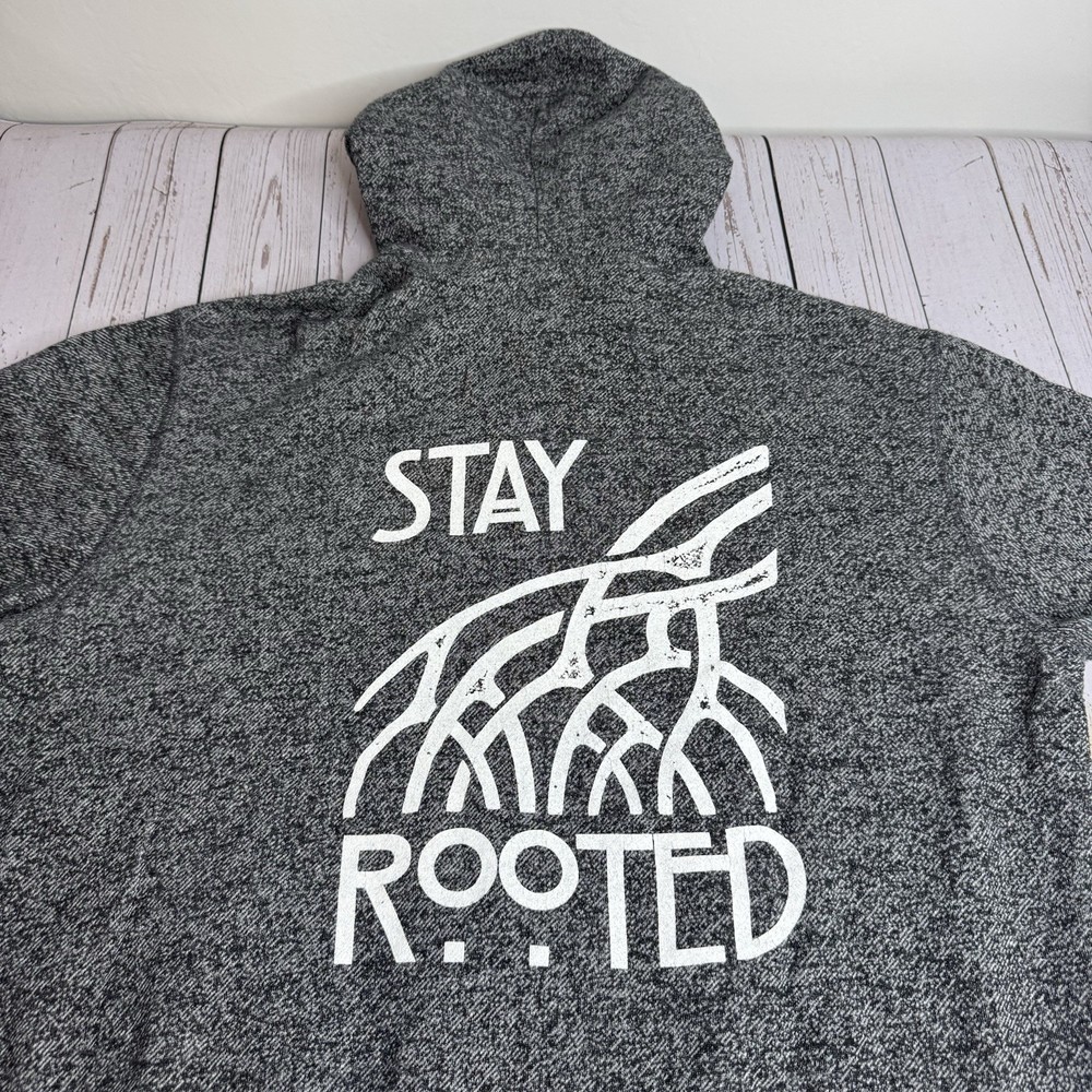 Walking Tree Brewery Full Zip Hoodie Vero Beach FL Stay Rooted Adult XL Gray
