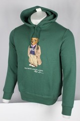 Polo Ralph Lauren Men’s Polo Bear Fleece Hoodie Green Collegiate Bear